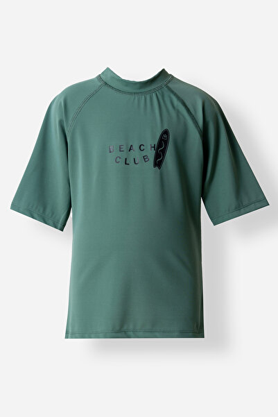 NEOPY Μπλούζα με ημίμανικο μανίκι για αγόρια με προστασία UV 5273 Χακί