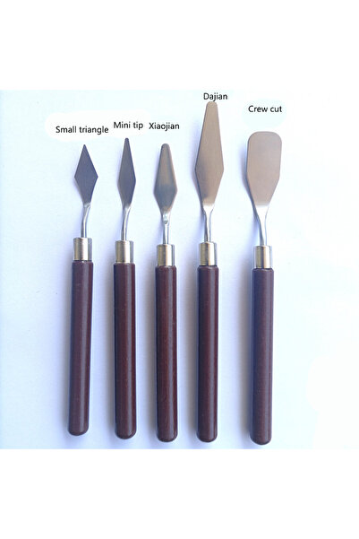 Choice4 5pcs 1/3/5/7PCS Watercolor Mixed Art Oil Painting Scraper Set Wood St...