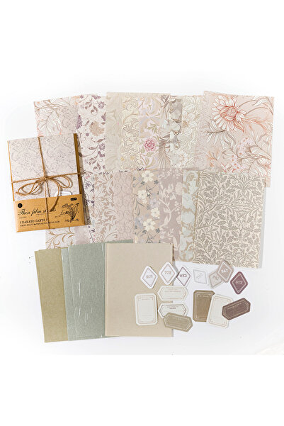 Choice5 E 40Pcs Vintage Decorative Collage DIY Craft Background Paper Floral ...