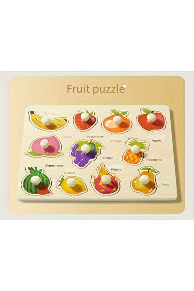 Choice6 Fruit Montessori early education geometry beginner puzzle board, hand...