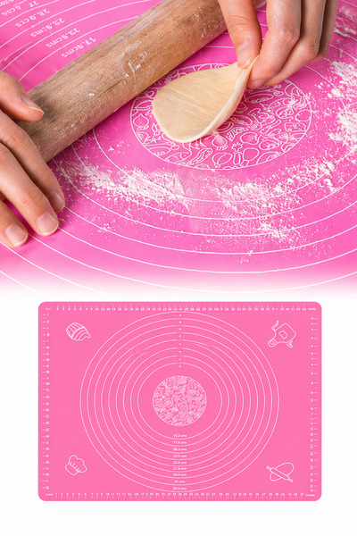 omilife بساط تشكيل وعجن العجين من السيليكون مع مقياس، غير قابل للانزلاق، سهل ...