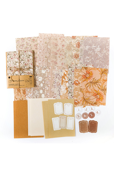 Choice4 D 40Pcs Vintage Decorative Collage DIY Craft Background Paper Floral ...