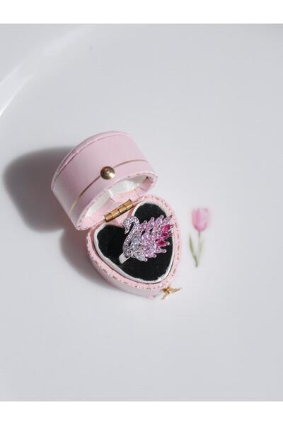 Reorah Collection Graceful Swan Crystal Yüzük