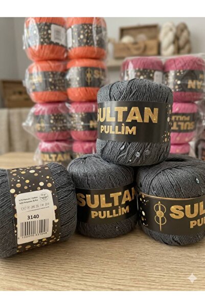 Sultan Pullim 3140 Pullu İp Koyu Gri
