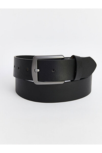 LC Waikiki Black Leather Look Men's Belt