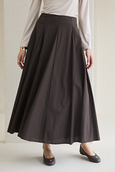 Melike Tatar Φούστα Ποπλίνα με Σχέδια 32-2776