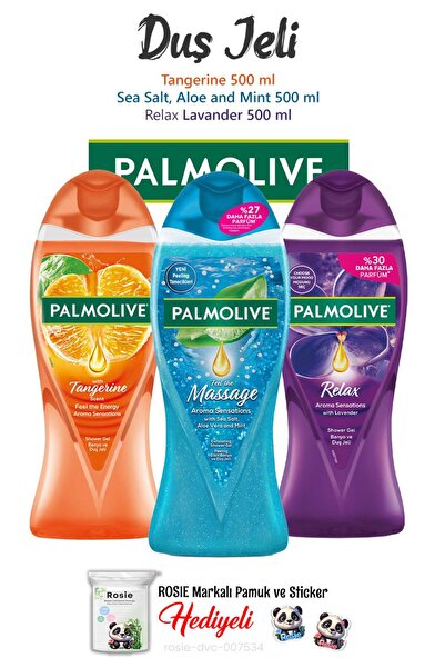 Palmolive Ferahlatan Serinlik 3'lü Duş Jeli 500 ml ve ROSIE