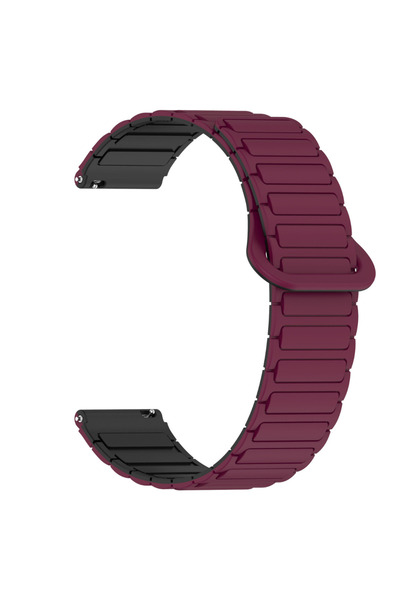 Lumaudio Λουράκια σιλικόνης 22 χιλιοστών για έξυπνα ρολόγια με μαγνητικό κούμ...