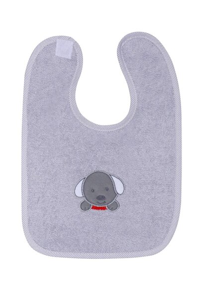DuetBaby Set 2 Bavete din bumbac cu inchidere tip Velcro Grey