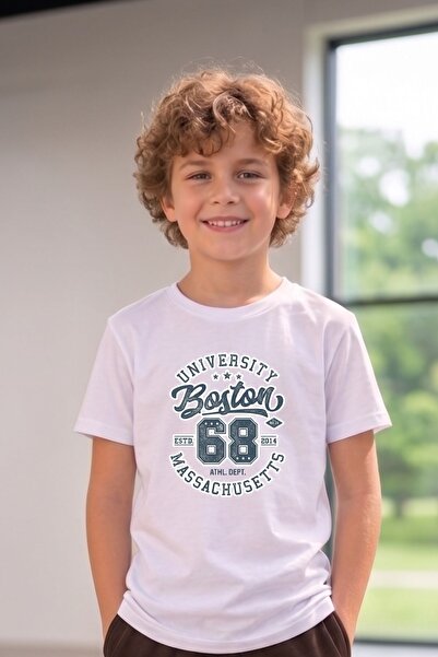 cm buseyiz Busekids Unisex Children's Printed T-Shirt Comfortable Fit Multi-C...
