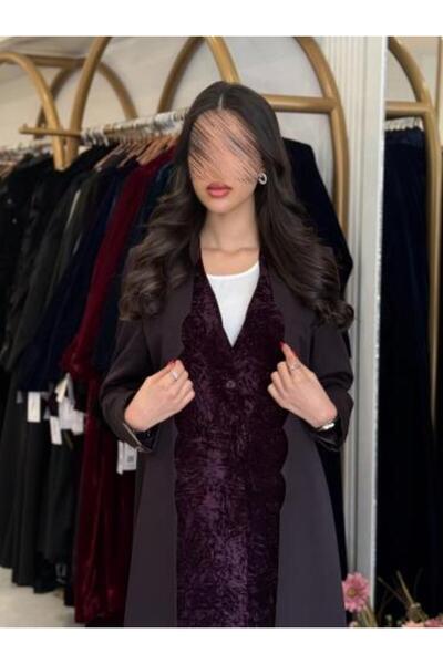 aljmal alraqi abaya بليزر | عباية ميرلا بقماش كريب باربي تدخيلات مخمل مكسر بن...