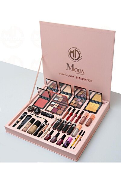 Moda Beauty بوكس مـودا بيوتي الجديد بِنك روز - 34 قطعة