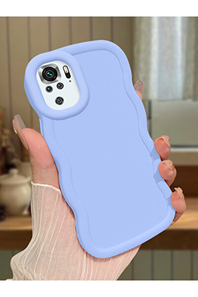 ucuc Redmi Note 10 4G/Note 10S Uyumlu Mavi Silikon Kılıf Kamera Korumalı Darb...