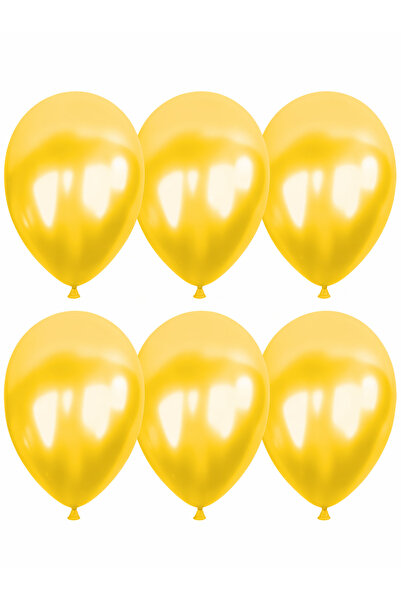 Gemar 100 Piece Metallic Yellow Balloon