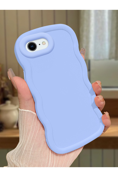 ucuc iPhone 6 Plus/6S Plus Uyumlu Mavi Silikon Kılıf Kamera Korumalı Darbe Em...