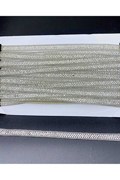 hobimixhobimix Silver Accessory Strip Stone 1 cm Wide 1 Meter Long