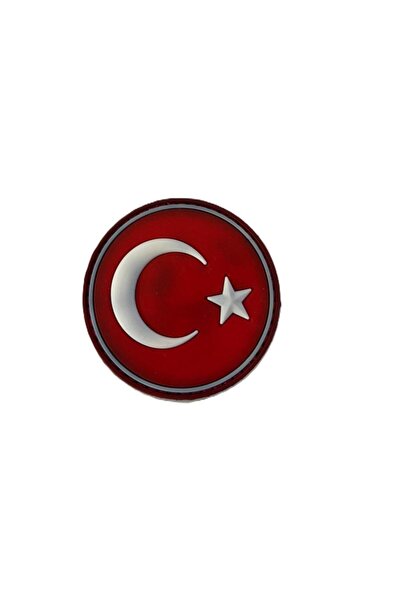 SINGLE SWORD Plastik Patch Yuvarlak Bayrak Kırmızı