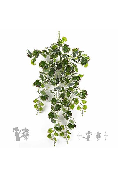 Roberto Rossi Ghirlanda artificiala muscata 90 cm verde - alb cu protectie UV