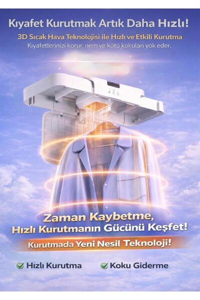 AVENİR Katlanabilir Portatif Çamaşır Kurutma Makinesi Zaman Kazandıran Akıllı Çözüm! Yer Kaplamaz