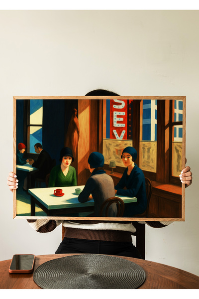 ARTHOUSECOLLECTIVE Sanatçı / Edward Hopper Koleksiyonu - Yatay - Çerçevesiz P...