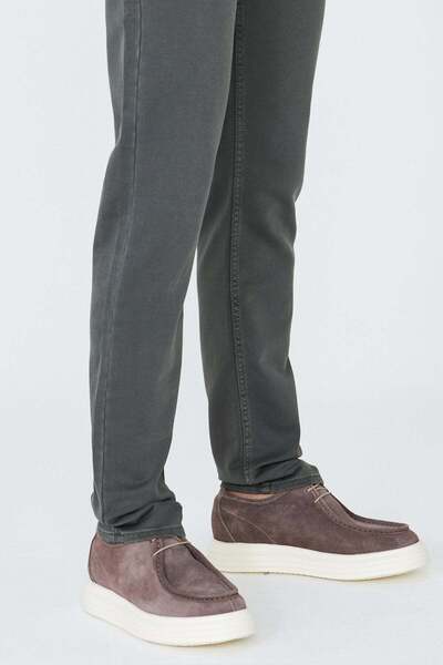 White Stone Ανδρικά παπούτσια casual από γνήσιο δέρμα βιζόν