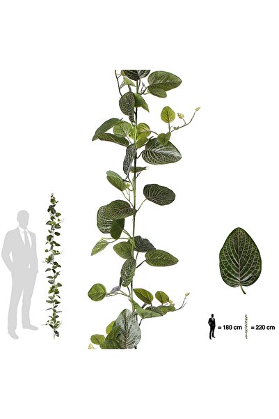 Roberto Rossi Ghirlanda artificiala zebra 220 cm verde-roz cu protectie UV