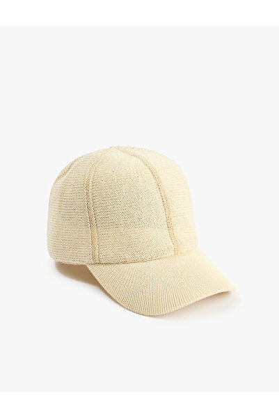 Koton Cotton Knitted Textured Cap Hat