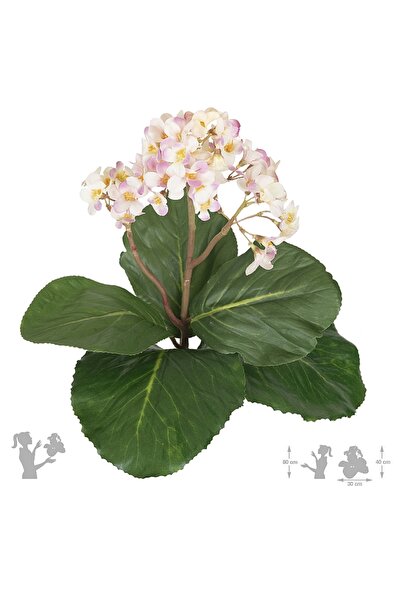 Roberto Rossi Bergenia artificiala roz pal H40 cm