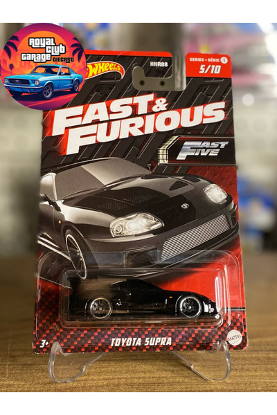 HOT WHEELS TOYOTA SUPRA - FAST FIVE - FAST AND FURIOUS - LONG CARD - (1/64)