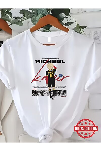 Touz Moda Μπλουζάκι Anime Blue Lock Micheal Kaiser με στάμπα, Unisex, Oversize