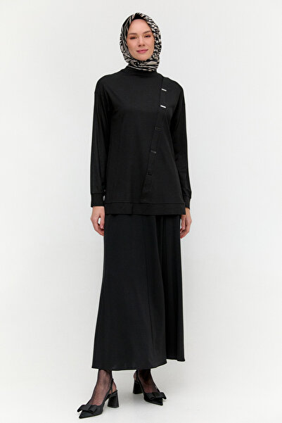 Setrms Metal Detaylı Oversize Penye Tunik