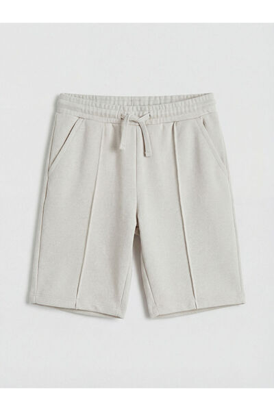 LC Waikiki Gray Boy's Shorts with Elastic Waist