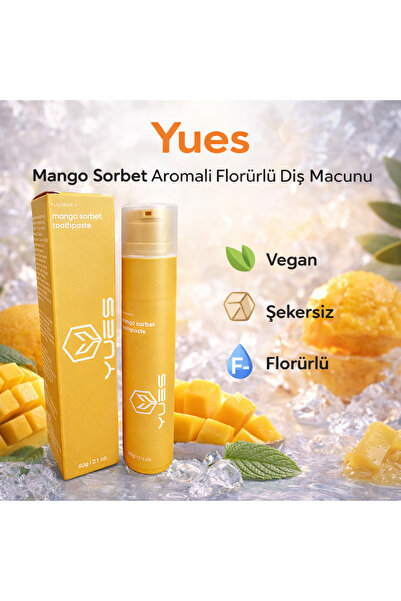 YUES Mango Sorbet Aromalı Beyazlatıcı Diş Macunu