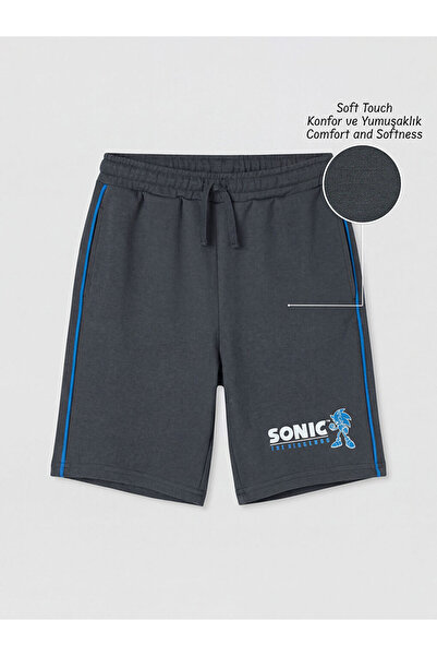 LC Waikiki Antracit Sonic šortsevi za dečake sa mekim dodirom