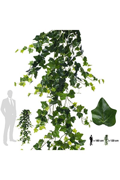 Roberto Rossi Iedera artificiala H120cm cu frunze verde deschis pentru exteri...