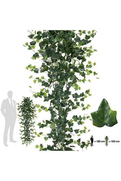 Roberto Rossi Iedera artificiala H160cm cu frunze verde inchis si deschis pen...
