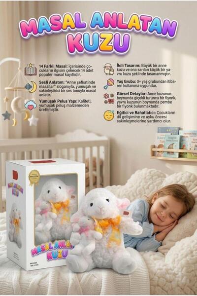 Tıfıl Toys Masal Anlatan Kuzular! Türkçe 14 Farklı Masal Anlatan 2 Figürlü Pi...