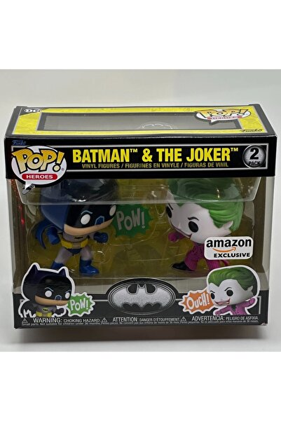 GÜMRÜK MARKET Funko Pop BATMAN & THE JOKER 1966 2'li Paket Çizgi Roman Figürl...