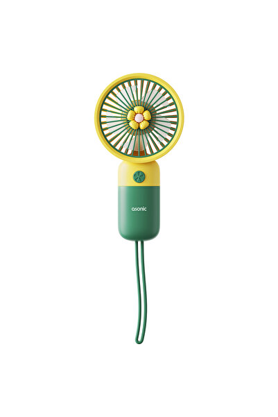 Asonic AFN24 Yeşil 250mAh Elde Taşınabilir Masaüstü Usb Fan