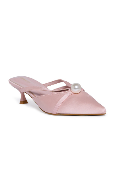 Geoomnii Mid Heel Mules for Women – Stylish Backless Slip-On Heels for Office...