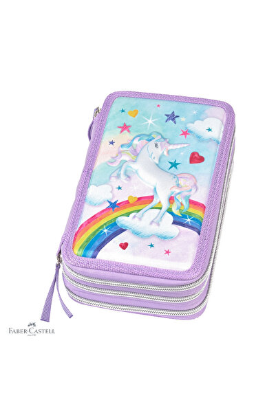 Faber Castell Penar echipat Faber-Castell, design unicorn, 44 de piese, 3 com...