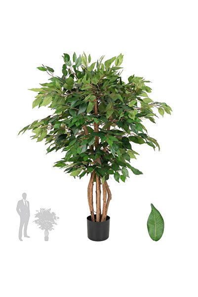 Roberto Rossi Copac artificial H120cm Ficus linea cu 1080 frunze