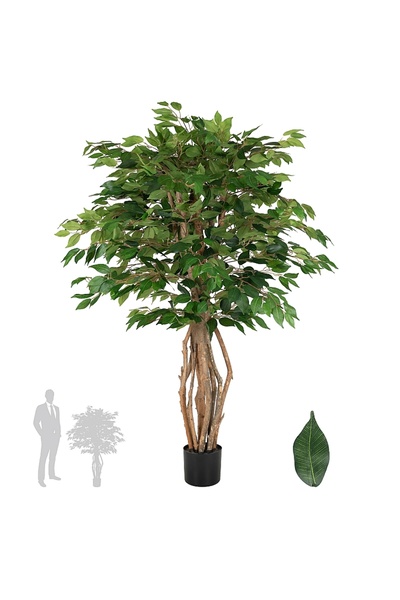 Roberto Rossi Copac artificial H150cm Ficus linea cu 1332 frunze