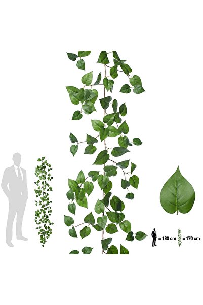 Roberto Rossi Ghirlanda artificiala scindapsus 170cm. 138 frunze. verde
