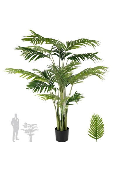 Roberto Rossi Palmier artificial H150cm Kentia cu 20 frunze