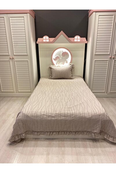KEŞOĞLU DESİGN STORE CARLA RUFFLE TEK KİŞİLİK YATAK ÖRTÜSÜ