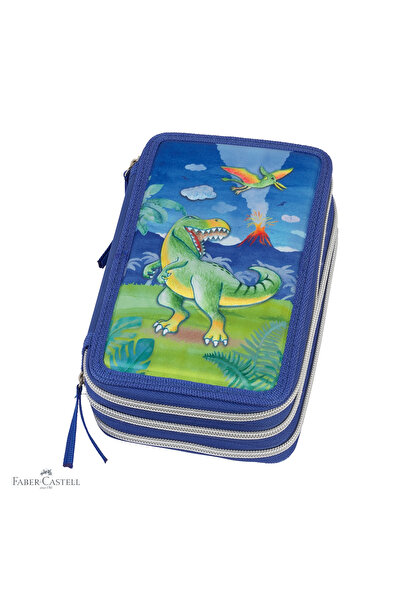 Faber Castell Penar Faber-Castell, cu design de dinozauri, 44 de piese și 3 c...