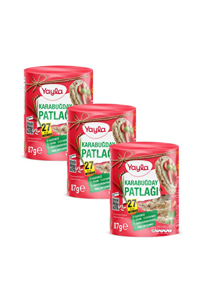 Yayla Karabuğday Patlağı 87 g x3