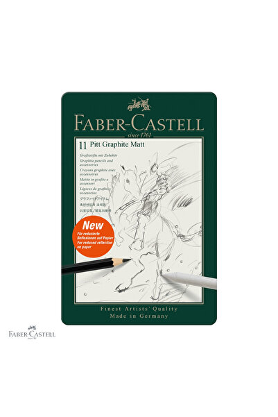 Faber Castell Set de 11 creioane grafit mat Faber-Castell Pitt, ultra-mate, p...