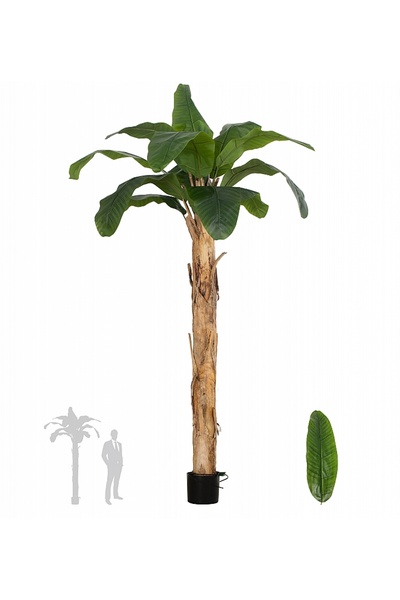 Roberto Rossi Palmier artificial H210cm Banan cu 13 frunze